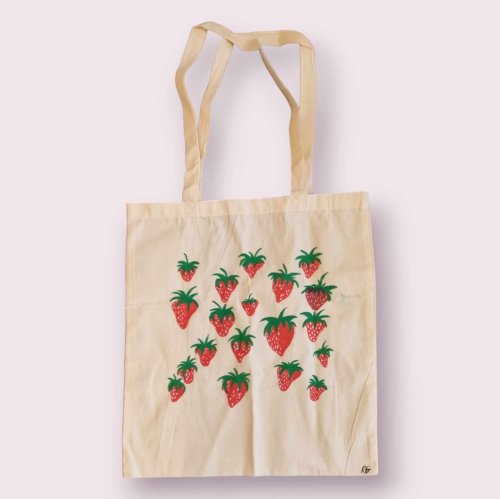 Strawberries Tote Bag