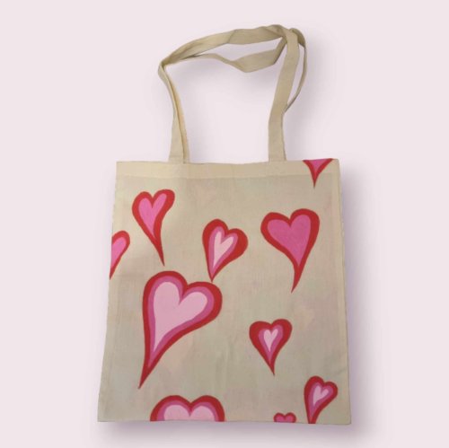 Personalised Heart Tote Bag