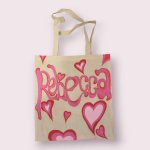 Personalised Heart Tote Bag